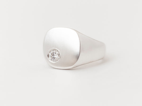 Nova Signet Une White Gold