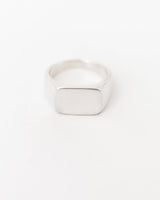 Ellipse Signet White Gold