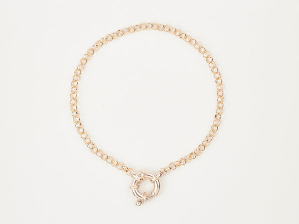 Bold Belcher Bracelet Gold (3.4mm)