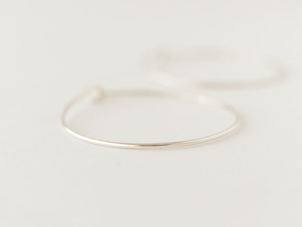 Plain hoops silver