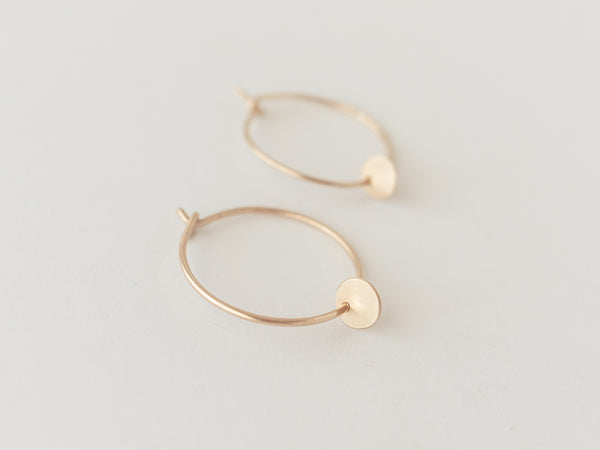 Mini circle hoops gold