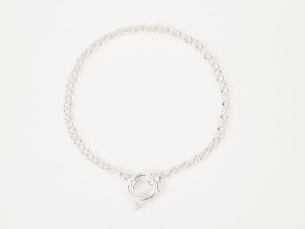 Bold Belcher Bracelet Silver (3.4mm)