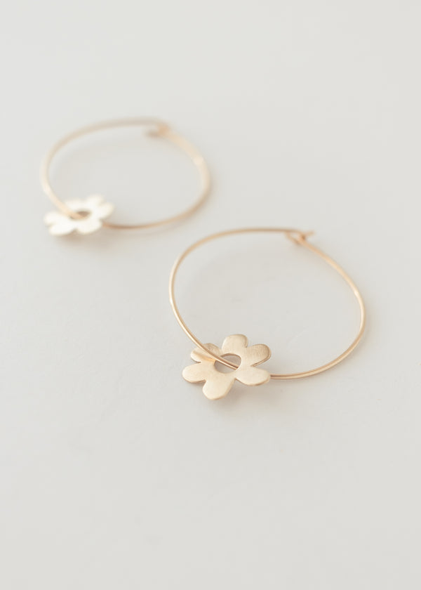 Holy daisy hoops gold - wholesale