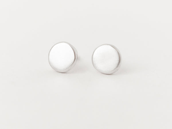 Lune Studs White Gold