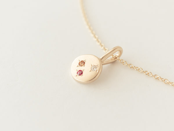 Celestial necklace gold