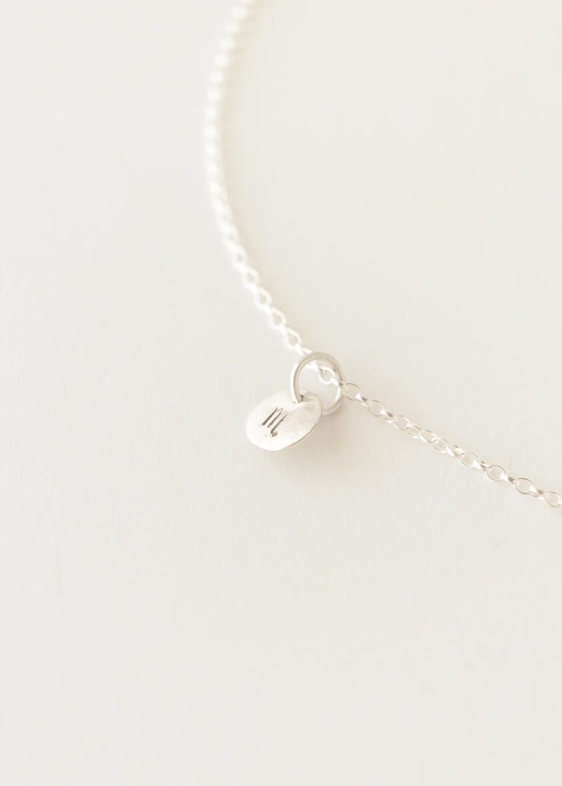 Star sign necklace silver - stackable