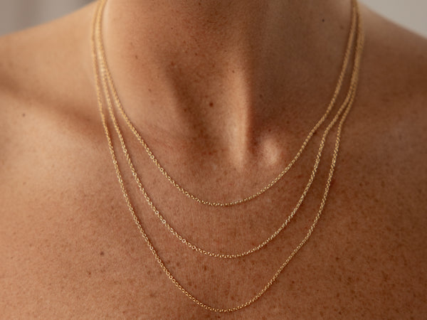 Standard cable chains (1.6mm) - gold