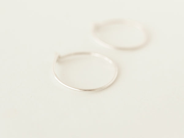 Mini hoops silver