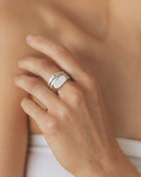 Fine birthstone ring silver