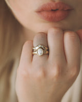Horizon Ring - Diamonds - Yellow Gold