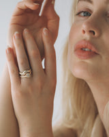 Horizon Ring - Diamonds - White Gold