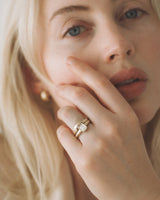 Dune Petite Ring - Plain - Yellow Gold
