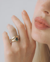 Dune ring - Gemstones - White Gold