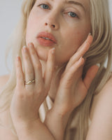 Dune Ring - Plain - White Gold