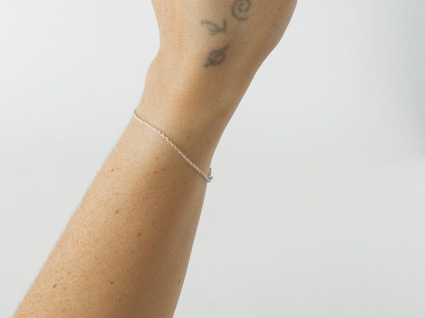 Standard Cable Bracelet (1.6mm) Silver