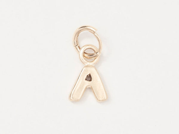 Letter Charm Gold