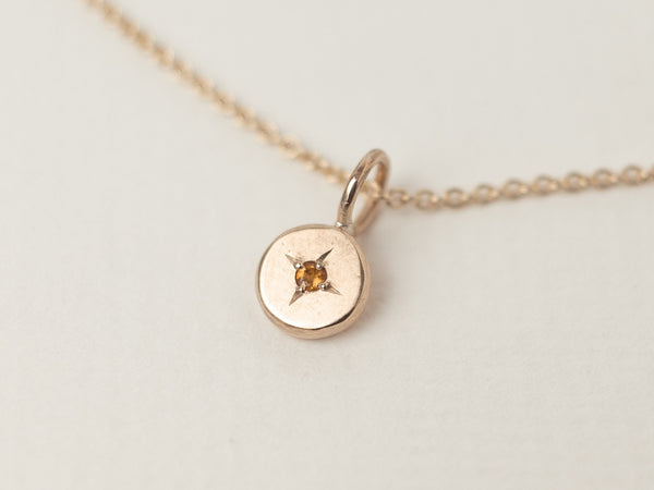 Mini birthstone necklace gold - ready to ship
