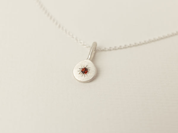 Birthstone necklace silver - ready to ship