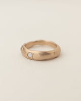 Molten birthstone ring gold