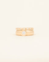 Diamond Chunky Stack - yellow gold