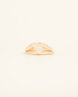 Moissanite Signature Stack - yellow gold