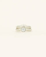 Diamond Classic Stack - white gold