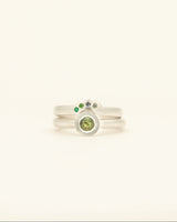 Olive Classic Stack - white gold