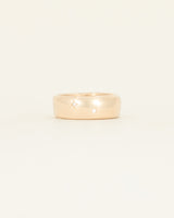 Wide Band - yellow gold starry night