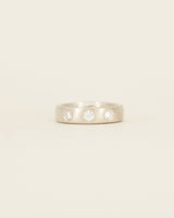 Medium Band - white gold - with stones