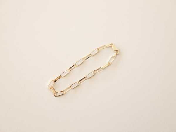 Paperclip bracelet gold - ready to ship