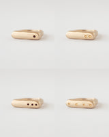 Rectangle birthstone signet ring gold