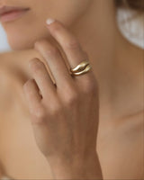 Aurore Une + Wave Constellation Stack Yellow Gold