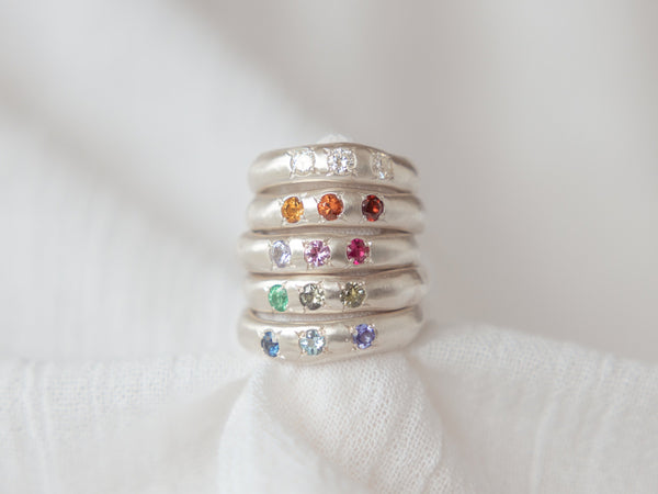 Molten colourway ring silver - ready to ship
