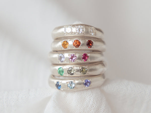 Molten colourway ring silver - ready to ship