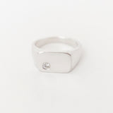 Ellipse Signet Une Silver - ready to ship