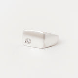 Ellipse Signet Une Silver - ready to ship