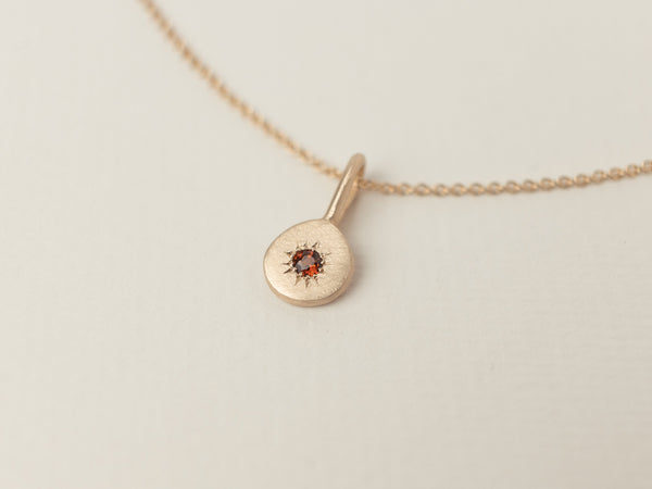 Birthstone necklace gold - ready to ship