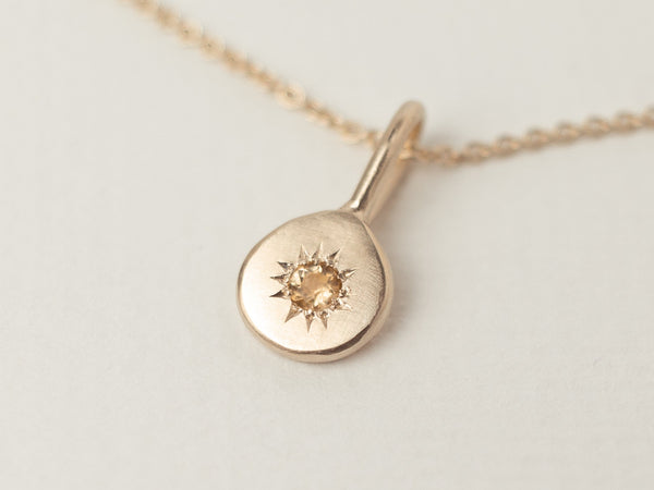 Birthstone necklace gold - ready to ship