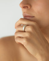 Lune Dome Constellation White Gold