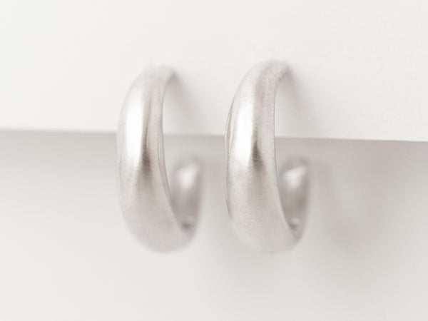 Lune Hoops Silver