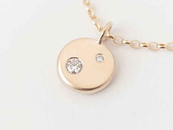 Lune Necklace Deux Yellow Gold