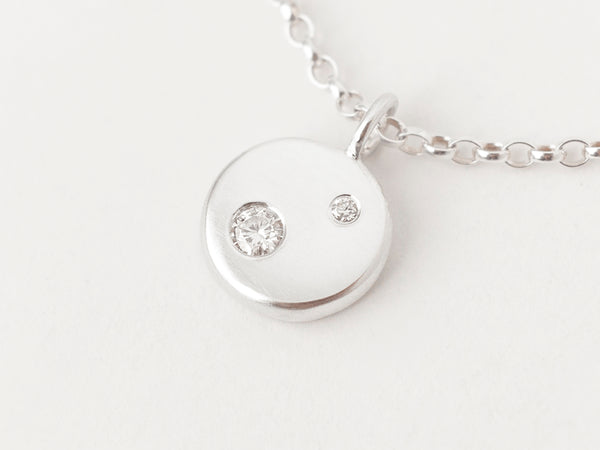 Lune Necklace Deux Silver