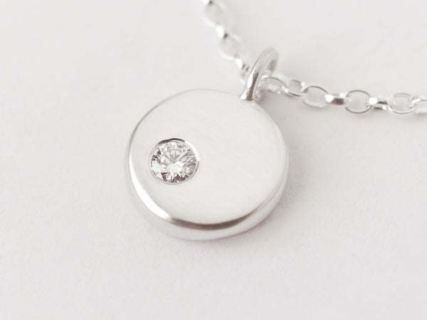 Lune Necklace Une Silver