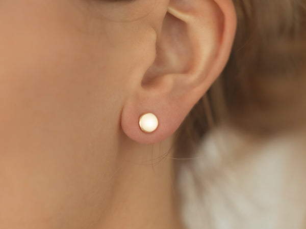 Lune Studs Yellow Gold
