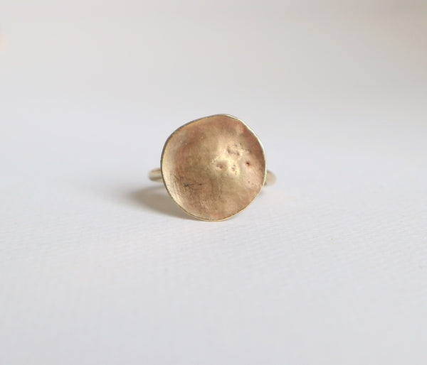 Mini moon ring gold