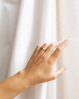 Molten birthstone ring gold