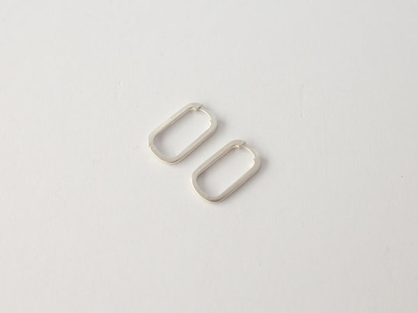 Rectangle huggies silver