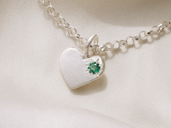 Loveheart necklace silver