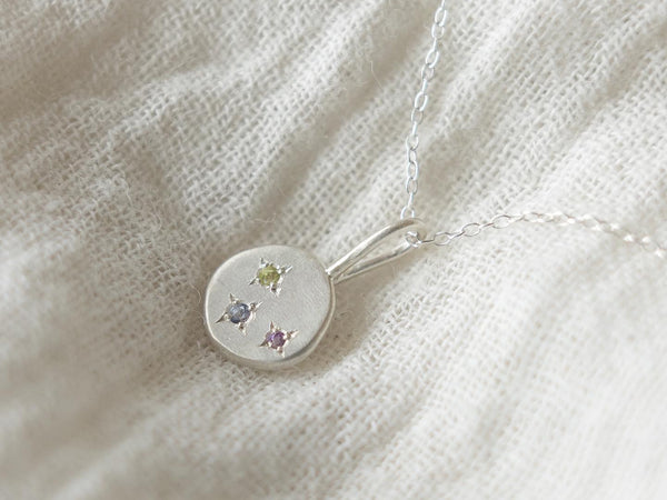Celestial necklace silver