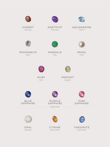 Molten birthstone ring gold